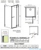 Radaway Arta Kdj II kabina 140x120cm prawa szkło przejrzyste 386457-03-01R/386046-03-01R/386024-03-01